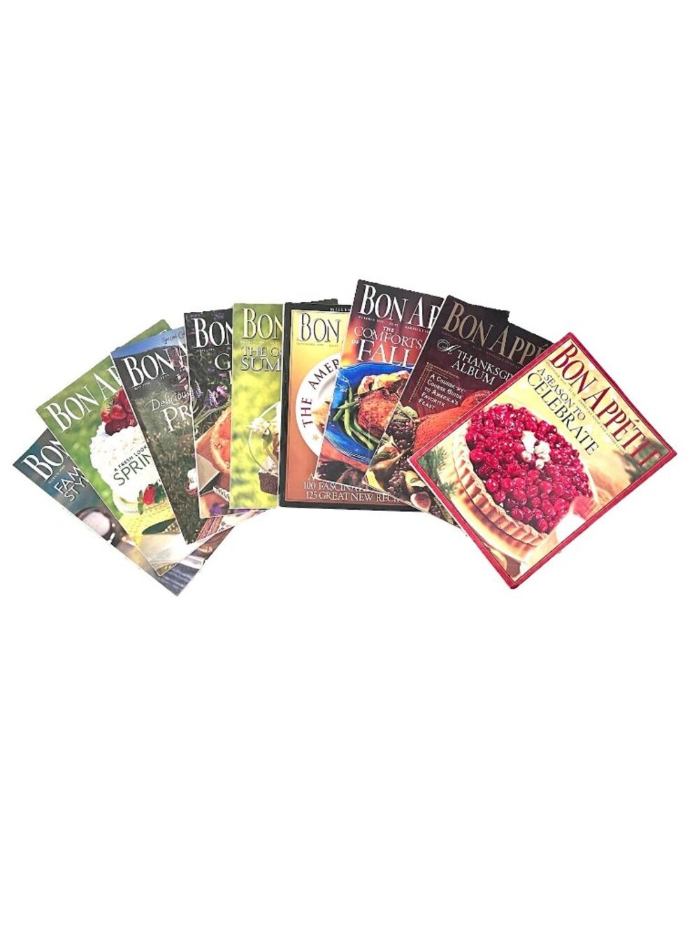 Bon Appetit Magazines Lot Of 9 Vintage Issues 1999 Food Travel Recipes Drinks